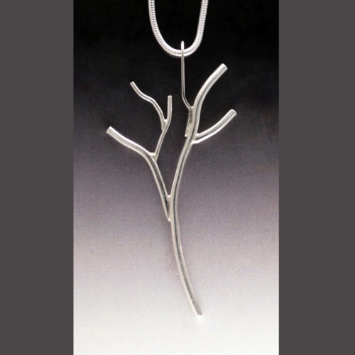MB-P370 Pendant, Sterling Silver  Spirit Tree  $210 at Hunter Wolff Gallery